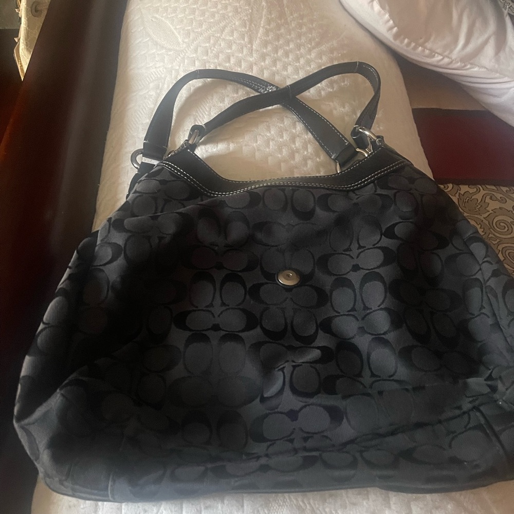Black Coach shoulder bag